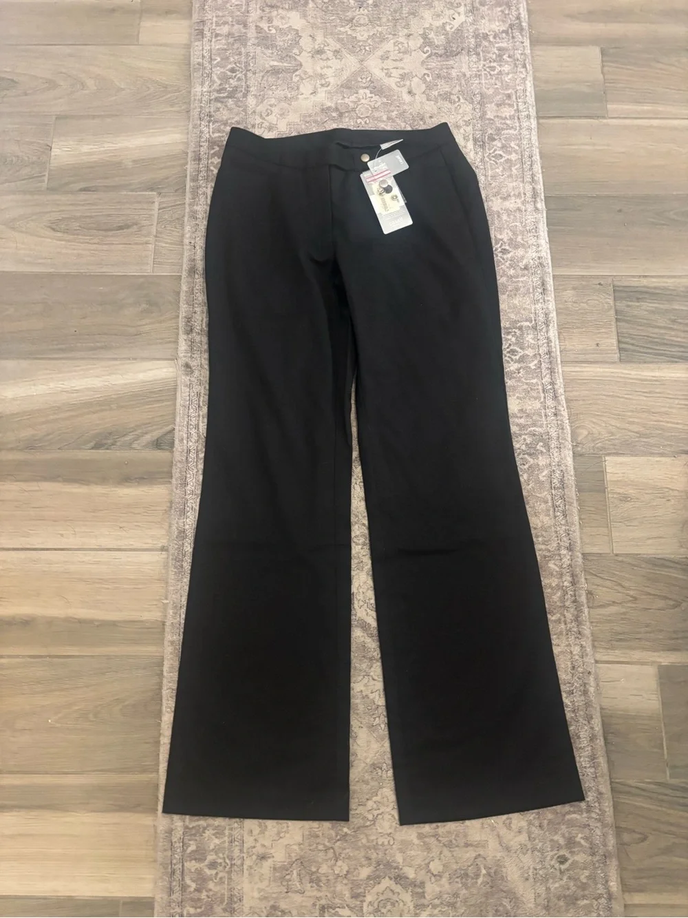 Casall Women’s Black Wool Blend Dress Pants wide leg Career Trousers EU40/US 8